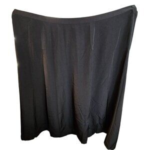 Maggie Barnes Black Maxi Skirt 3X 26/28 Elastic Waist 100% Polyester JJ4082